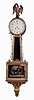 Chelsea Clock Co., Boston, Mass., "Willard Banjo", Williamsburg Restorations reproduction mahogany and gilt case (only) made by Kittinger, c1982
