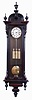 Austria, 3-weight Grand Sonnerie wall clock, 8 days duration, in a longer, 72-beat/min case, with a cast bezel, c1850, with restorations.