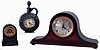 Clocks- 3 (Three) American: (1) Terry Clock Co., Waterbury, Conn. "Patent Alarm Time-Piece" in an iron front case with a spring driven, 30 hours, time and alarm movement, c1870. (2) Seth Thomas Clock Co., Thomaston, Conn. "Sentinel 2" tambour mantle clock in a mahogany case with a spring driven, 8 days, time and hour/half-hour strike No. 89 movement, c1928. (3) Ansonia Clock Co., New York, NY, "Jug" novelty shelf clock in a silver and gilt finish with a 30 hour timepiece movement, c1886.