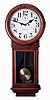 New Haven Clock Co., New Haven, Conn., "Saturn", 30 day, double wind spring driven brass movement wall timepiece, c1911