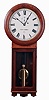 Seth Thomas Clock Co., Thomaston, Conn., "Regulator No. 2" reproduction in an oak case with a weight driven timepiece movement, c1978.