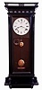 Seth Thomas Clock Co., Thomaston, Conn., "Suez" model wall clock in ebonized case, 8 days, time and strike spring movement, c1883