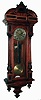 Clocks- 2 (Two) 3-weight walnut Vienna regulator, 8 day wall clocks, plus one extra 3-train movement, c1890