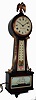 Hamilton-Sangamo, Lancaster Penna. and Springfield, Ill, mahogany electrically wound 7 jewel, time and strike, banjo wall clock, c1930