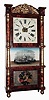 Birge, Peck & Co., Bristol, Conn., mahogany, 8 days, time and strike, weight driven triple decker shelf clock, c1850