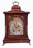 Lenzkirch, Germany, walnut, 8 days, two-train quarter-striking mantel clock for the English market, in a bell top style case and the composite dial with gilt trimmings, serial #920294, 1890