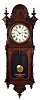 Welch, Spring & Co., Forestville, Conn., "Regulator No. 5", 8 days, double wind weight driven brass movement wall timepiece, c1874