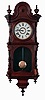 Welch, Spring & Co., Forestville, Conn., "Kellogg", 8 days, time and strike, spring driven brass movement regulator wall clock, c1880