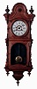 Welch, Spring & Co., Forestville, Conn., "Regulator No. 4", 8 days, spring driven brass movement wall timepiece, c1880