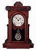 Seth Thomas Clock Co., Thomaston, Conn., "Pittsburgh" walnut mantel clock with a spring driven, 8 days, time and strike lyre movement, c1879.