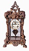 Ansonia Clock Co., New York, NY, "Apex", 8 days, time and strike, spring driven brass movement crystal regulator mantel clock, c1905