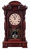 Seth Thomas Clock Co., Thomaston, Conn., "Hecla"., 8 days, time, strike and quarter hour chime, spring driven brass movement mantel clock, c1888