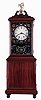 American, copy of a Willard-style Massachusetts shelf clock with 8 days, time and strike, spring brass movement, late 20th century.