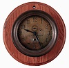 Boston Clock Co., Boston, Mass., 8 days, spring driven brass movement engine room wall timepiece, c1900, Serial No. 1998. Movement has a patent date of 1880.