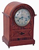 Seth Thomas Clock Co., Thomaston, Conn., Sonora Chime, inlaid mahogany mantel clock with 8 days, 8 bell quarter-chiming movement, c1915