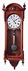 Seth Thomas Clock Co., Thomaston, Conn., "Regulator No. 6", 8 days, weight driven brass movement reproduction wall timepiece. No. 62 of 4,000. Late 20th century.