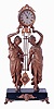 Ansonia Clock Co., New York, NY, "Double Figure Swing", 8 days timepiece with old swinging arm, c1901, associated with modern cast spelter and wood figural base