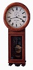 Clocks- 2 (Two) Seth Thomas oak, 8 days, wall clocks: "Regulator No.2" reissue weight driven timepiece; Asian reproduction time, strike and calendar long drop school clock; late 20th century