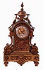 Comptoir General, 9 Boul. Poissonniere, Paris, large cast brass mantel clock, 8 days movement with count wheel and bell striking, c1880