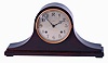 Ansonia Clock Co., New York, NY, "Dayton" mahogany, 8 days, "dual chime tone strike" tambour mantel clock, c1926