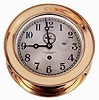 Chelsea Clock Co., Boston, Mass., 8 days, spring brass movement ward room wall timepiece retailed by Baker Lyman & Co., Inc., New Orleans. serial #722440, c1968