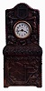 Ansonia Clock Co., New York, NY, "Harmony" novelty clock with two tune music box in base, bronze finished cast iron case, the base with a harpist in a landscape, the upper section with Arabic numeral dial marked "Harmony", with flanking putti and lyre, also with busts of Wagner and Beethoven, 30 hours, timepiece movement, c1900