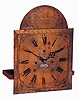 Levi and Abel Hutchins, Concord, New Hampshire, brass, 8 days, time and strike, tall clock movement (only) with multiple piece signed brass dial, c1790