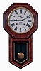 E. N. Welch Mfg. Co., Forestville, Conn., 8 days, time and strike, spring driven brass movement "Verdi" model wall clock, c1878