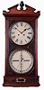 Ithaca Calendar Clock Co., Ithaca, NY, "No. 2 Regulator or Hanging Bank", 8 days, double weight brass movement double dial calendar wall timepiece, c1874, Case is stamped 2260.