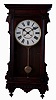 Waterbury Clock Co., Waterbury, Conn., "Cambridge", 8 days, time and strike, spring driven brass movement regulator wall clock, c1906