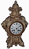 Clocks- 2 (Two): (1) William L. Gilbert Clock Co., Winsted, Conn., "No.410", 8 days, time and strike porcelain mantel clock, c1898; (2) French cast porcelain figural, 8 days, time and strike mantel clock, Japy Freres Medaille d'Honneur bell-striking movement, c1890