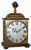 Imhof, Swiss, 8 days, time only brass desk clock with top celestial globe, c1972