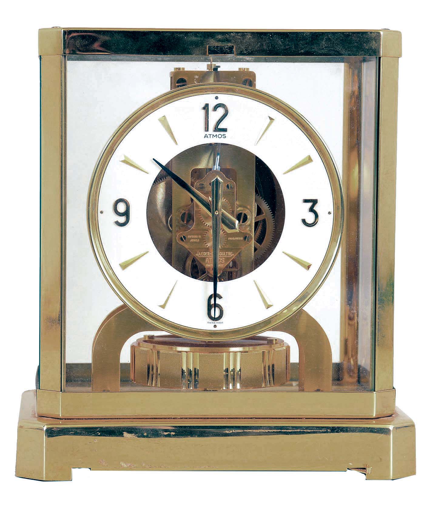 LeCoultre, Switzerland, "Atmos" Clock. perpetually wound via changes in temperature and barometric pressure, serial number 477300, c1975 — Antique Clocks Price Guide