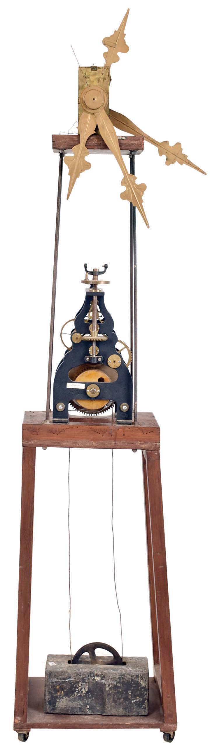 E. Howard &amp; Co., Boston, Mass., "Special Timepiece No. 0", tower clock movement, 8 day, time only, 110 pound weight driven movement capable driving of driving four dials with two sets of tin tower clock hands and an associated motion works — Antique Clocks Price Guide