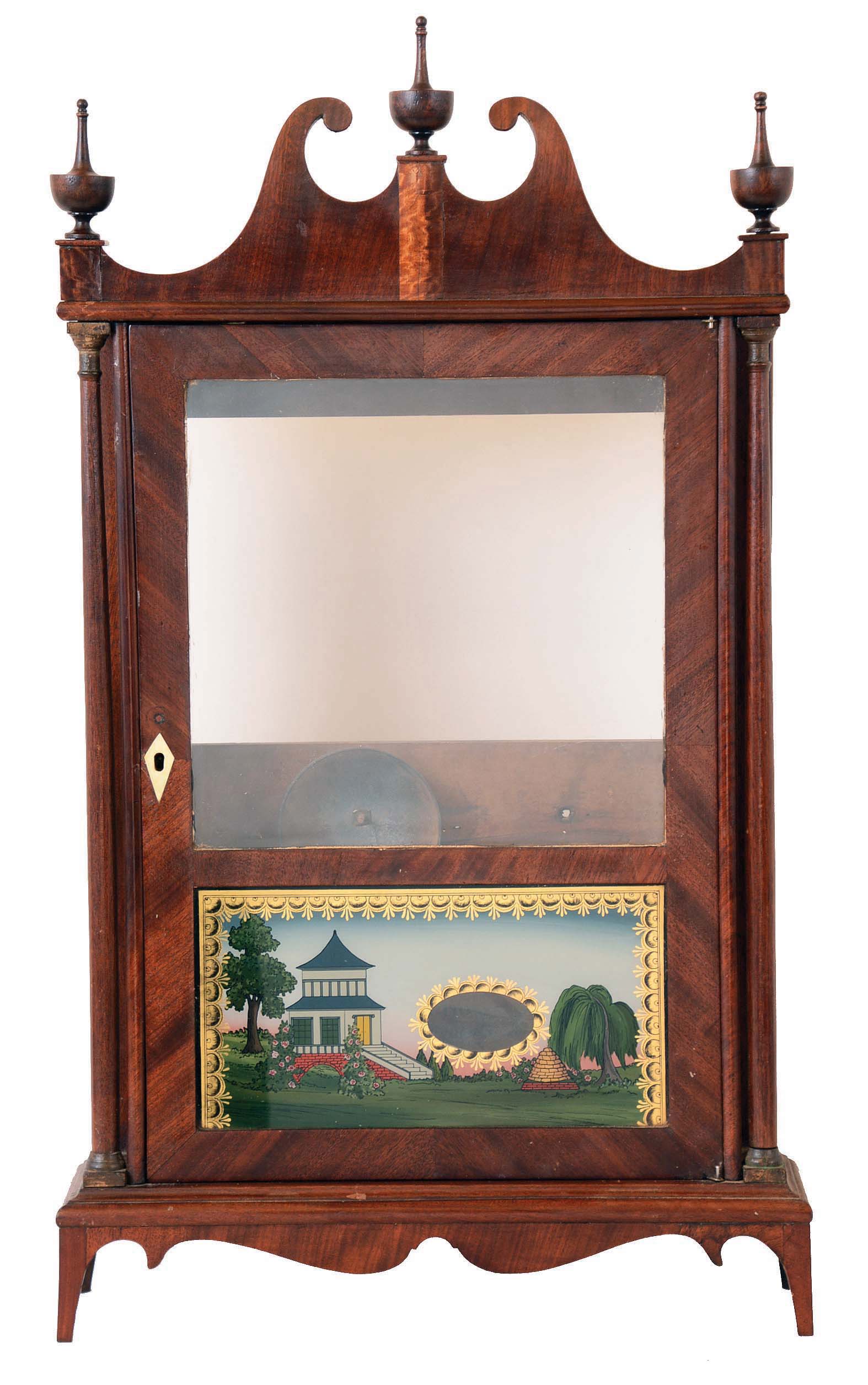 Seth Thomas, Plymouth Hollow, Conn., Off-center pillar and scroll case (only) . — Antique Clocks Price Guide