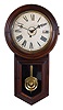 Clocks- 2 (Two): (1) E. Ingraham & Co., Bristol, Conn., "Bristol", 8 days, spring brass movement wall timepiece. c1891 (2) Seth Thomas Clock Co., Thomaston, Conn., "Globe", 8 days, spring brass movement wall timepiece. c1915