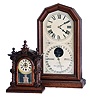 Clocks- 2 (Two): (1) Copy of a Welch, Spring & Co. "Baby Patti", 8 days?, spring brass movement timepiece. (2) Ithaca Calendar Clock Co., Ithaca, NY, "Octagon Poni", 8 days, time and strike spring brass movement double dial calendar shelf clock. c1885