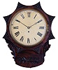 Clocks- 2 (Two) English 8 day time only fusee walnut wall clocks; one dial signed "P. Muncey", late 19th century