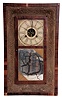 Unknown, Connecticut 30 hour, time and strike weight brass movement in mahogany and gilt front OG shelf clock. These clocks were made by such firms as: H. Welton & Co., Terrysville, Conn., and William S. Johnson, New York.