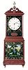 Foster Campos, Pembroke, Mass., 8 days, weight brass movement Mass. shelf clock.