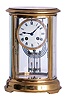 French, 8 days, time and strike spring brass movement crystal regulator.