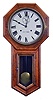 Clocks- 2 (Two): Seth Thomas Clock Co., Thomaston, Conn., "World", 15 day, spring brass movement wall timepiece. c1909 (2) Seth Thomas Clock Co., Thomaston, Conn., "World", 15 day, spring brass movement wall timepiece. c1898