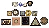 Clocks- 28 (Twenty-eight) European "strut" small metal case desk clocks, some 8 day, some with colorful enamel, nearly all antique and vintage. Makers include Waltham (German made) , Normis, Cyma for Gorham, J.E. Caldwell, Tiffany, and many unsigned
