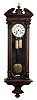 German "MS" Miller-Schlenker walnut 8 day 2 weight Vienna regulator wall clock,