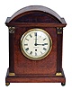 English, 8 days, spring brass fusee movement with a drop off strike mantel clock.