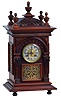 German, Lenzkirch, 8 days, time and strike spring brass movement mantel clock. Serial No. 558693