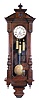 Jos. Lederer, Wien, Austria 3-weight grand sonnerie walnut Vienna Regulator wall clock