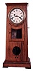 W.H. Bailey, Manchester (England) large mahogany case 8 day single fusee time only shelf clock