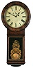 Seth Thomas Clock Co., Thomaston, Conn., "Regulator No. 1" wall hanging 8 day weight driven timepiece movement with maintaining power in a rosewood veneered case.