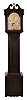 Seth Thomas Clock Co., Thomaston, Conn., "Hall Clock No. 40" with Sonora Chimes, 8 days, time, strike and chime on bells, triple spring driven movement in an dark finished oak case with a, brass dial with copper toned chapter ring and border.
